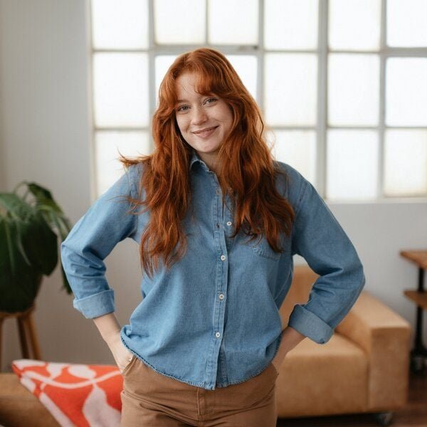 NORDLICHT Jeans Bluse Tove aus 100% Bio-Baumwolle