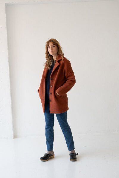 TIRALAHILACHA Tad Chunky Wool Coat