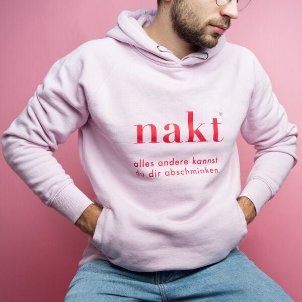 nakt® Hoodie "Alles andere kannst du dir abschminken"