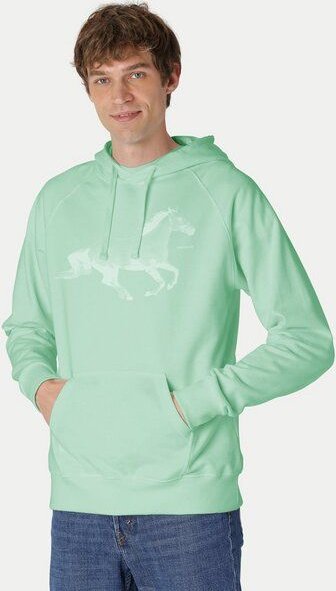 Peaces.bio - handbedruckte Biomode Bio-Herren-Kapuzensweater Horsepower