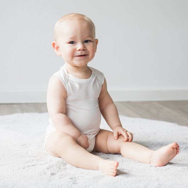 Kokon Zwo Baby Body ohne Arm 100% Seide (peacesilk)