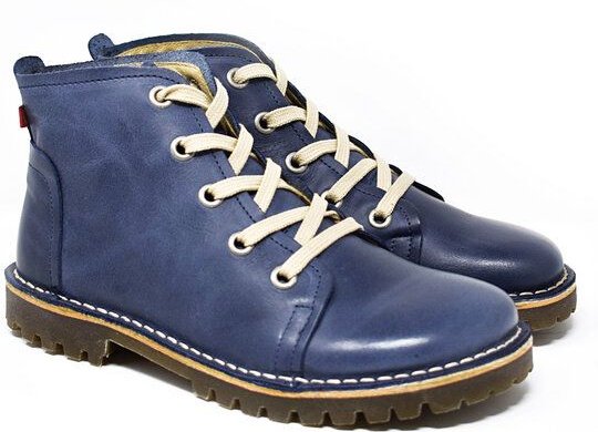 Grünbein Shoes Ankle Boots Tessa Naturform blau