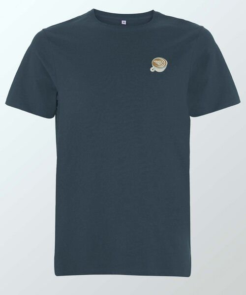 Coffee Fashion Flat White | Besticktes Organic Bio Baumwoll T-Shirt