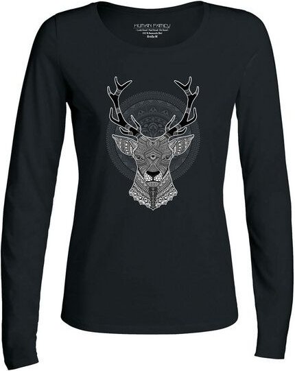 Human Family Damen Longsleeve "Have Fun Deer"