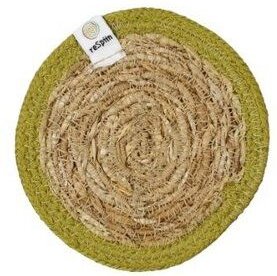 reSpiin Untersetzer aus Seegras und Jute Ø 10cm