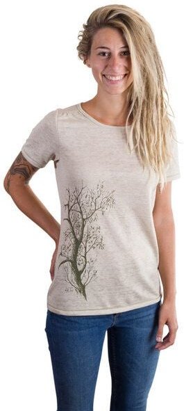 Life-Tree Hanf Shirt für Damen "Esche" in Natur