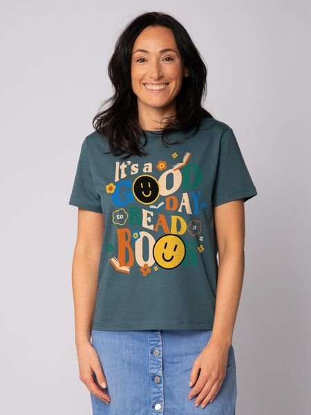 watapparel T-Shirt Frauen Good day to read a book