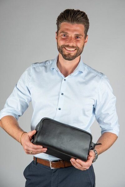 GREVIRO Kulturbeutel "L" aus Kaktusleder (vegan)