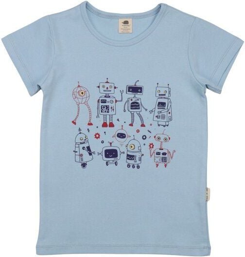 Robots Friends-T-Shirt - Walkiddy (T-Shirt aus Baumwolle (Bio))