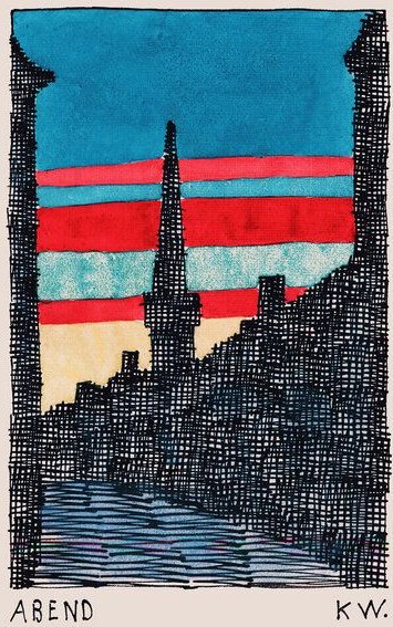 Photocircle Wandbild / Kunstdruck / Poster / Leinwand - Karl Wiener: Abend