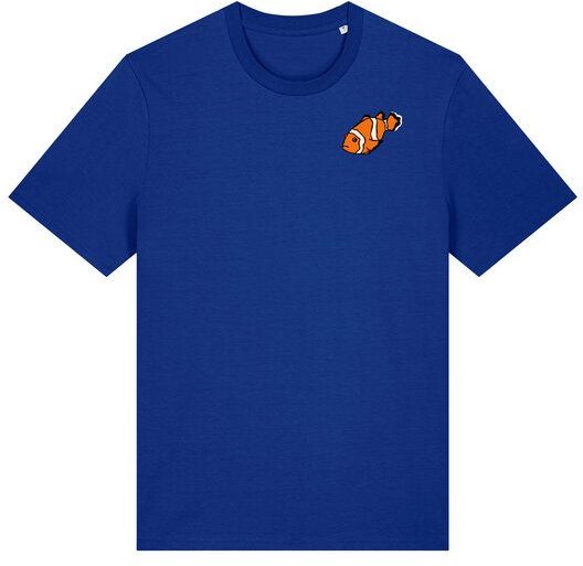 Spangeltangel T-Shirt bedruckt, "Clownfisch", nachhaltig, Biobaumwolle, Brustprint, Herren, Männer, bio, Tiere, Fische, ...