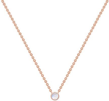 Eppi Minimalistischer Kettenanhänger in Silber und mit Mondstein Glosie