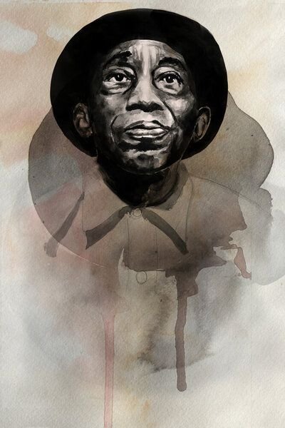 Photocircle Poster / Leinwandbild - Mississipi John Hurt