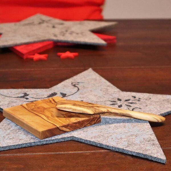 NATUREHOME Set Olivenholz Untersetzer für Gläser 2x, 4x oder 6x