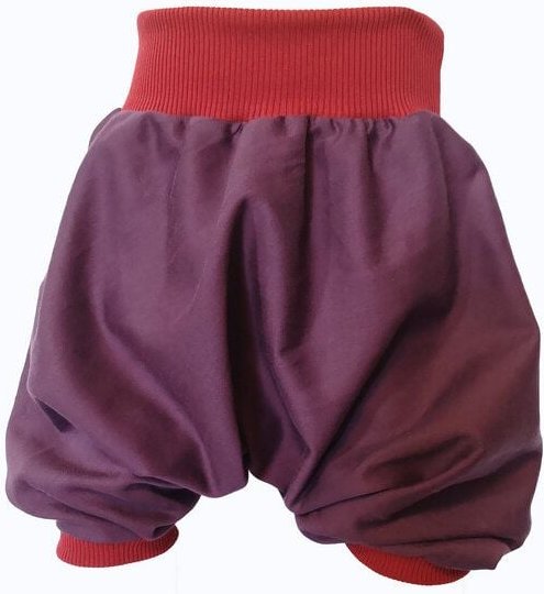 liebewicht kurze Pumphose Sommerhose lila aus Bio Satin