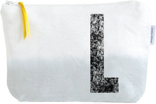 renna deluxe Kulturtasche und Kosmetiktäschchen mit Monogramm GRAU