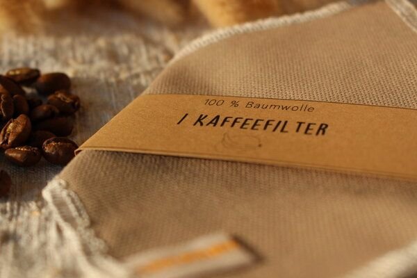mango.bananen Wiederverwendbarer Kaffeefilter aus Baumwolle