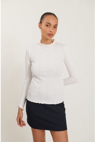 Thumbnail - Basic Apparel High Neck Langarm Shirt SCALA aus Bio-Baumwolle