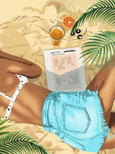 Photocircle Poster / Leinwandbild - Keep Palm & Carry On