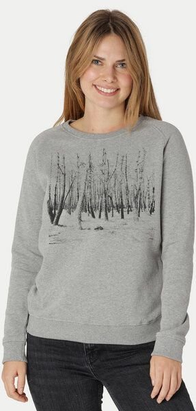 Peaces.bio - handbedruckte Biomode Damen Sweatshirt Woodland