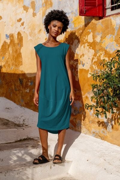 Sommerkleid Ankara – bequemer Ballon-Schnitt Kleid – luftig & verstellbar – fair in EU produziert – KOKOworld Print