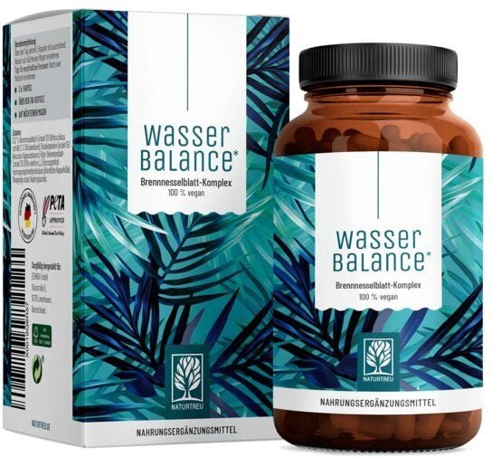 Brennnessel Rosskastanie 90 vegane Kapseln Wasserbalance Naturtreu®
