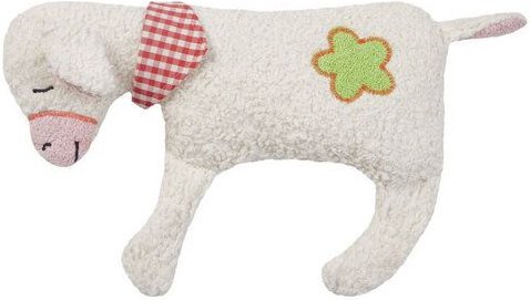 Efie Dinkelkorn-Wärmekissen Schäfchen mit Blümchen,KbA, 100 % Made in Germany