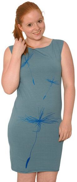 HANDGEDRUCKT "Löwenzahnsamen" Bio-Kleidchen