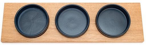 klotzaufklotz Servierschalen mit Holztablett