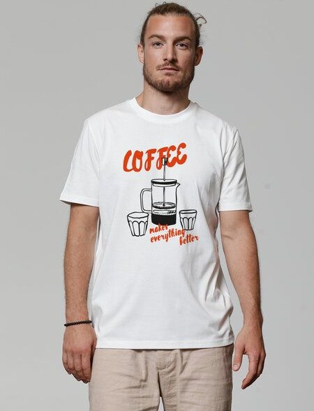 Thumbnail - watapparel T-Shirt Unisex Coffee makes everything better