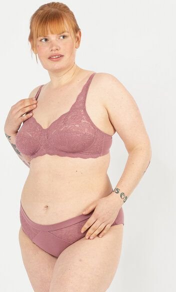 erlich textil Paula bügelloser BH mit Spitze aus Polyamid, made in Europe