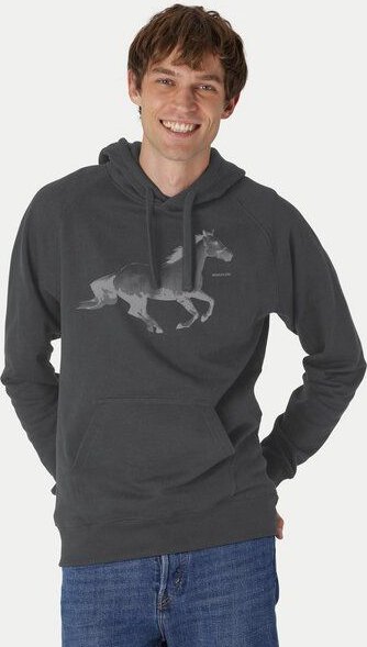 Peaces.bio - handbedruckte Biomode Bio-Herren-Kapuzensweater Horsepower