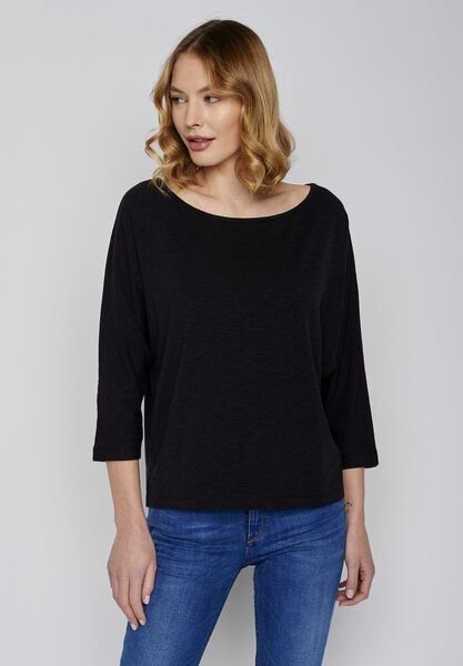 GREENBOMB Damen Longsleeve Biobaumwolle Basic Smile