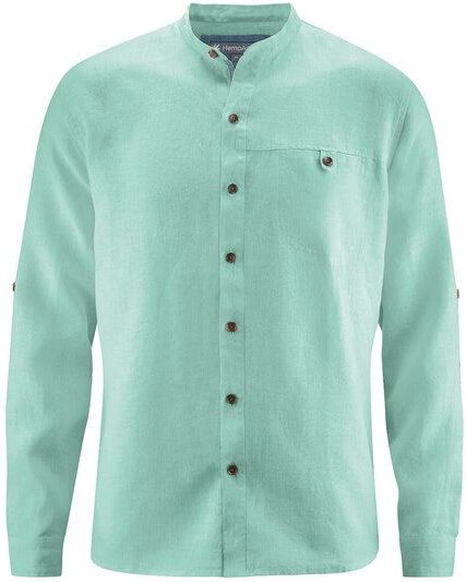 Thumbnail - HempAge Stehkragen Freizeithemd aus 100% Hanf