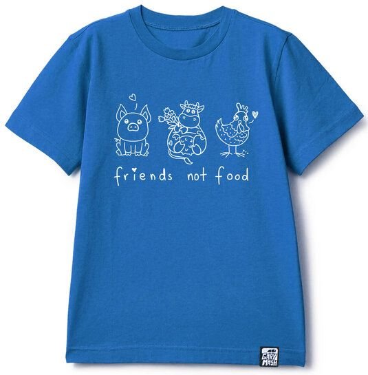 GARY MASH Kinder T-Shirt friends not food aus Bio-Baumwolle