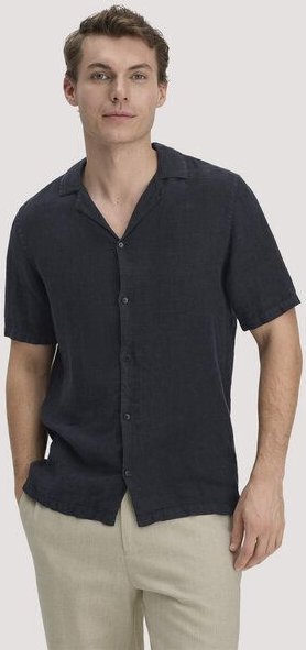 hessnatur Resort Hemd Kurzarm Regular aus reinem Leinen