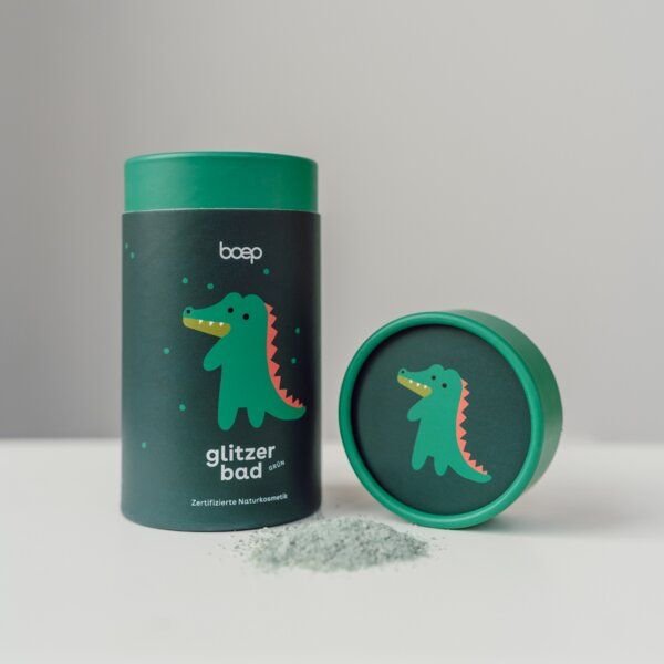 das boep Glitzerbad Badezusatz Krokodil