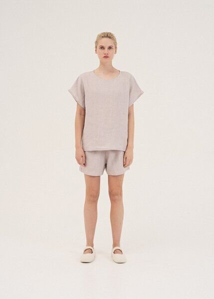 AmourLinen Kurzarm-Pyjama-Set CLOUD NINE