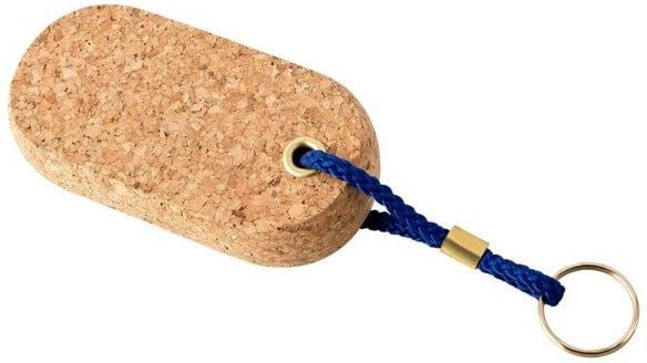 Kork-Deko Boots-Schlüsselanhänger „oval“ aus Kork (schwimmfähig)