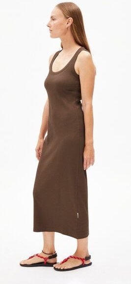 Thumbnail - ARMEDANGELS GOLDAA Damen Ripp-Jerseykleid aus Bio-Baumwoll Mix