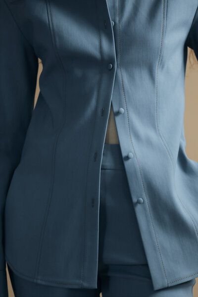 IVA RYCH Tailliertes Hemd mit breiten Manschetten I Deadstock