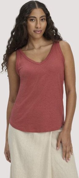 hessnatur Jersey Top Regular Leinen und reiner Bio-Baumwolle