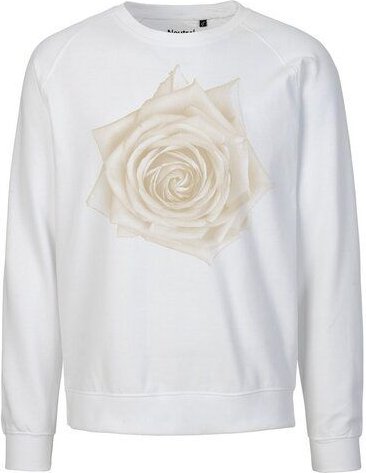 Peaces.bio - handbedruckte Biomode Bio Damen Sweatshirt Loose Fit Rose