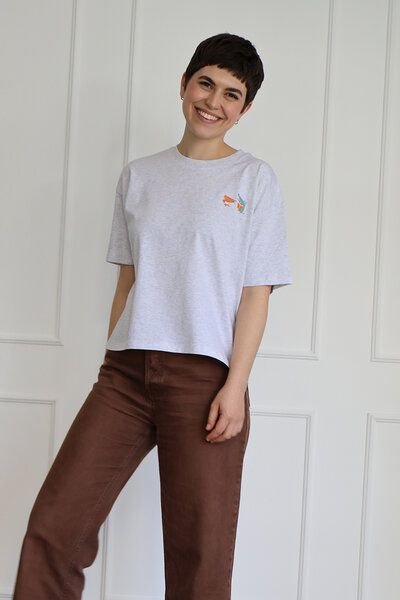 Kultgut Artdesign - Biofair - Leichtes Shirt - Boxiform- /reading together