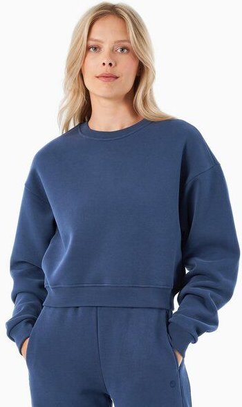 ORGANICATION SILLIVIA | Essentials Crop-Sweatshirt aus Bio-Baumwolle und recyceltem Polyester