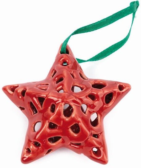El Puente Faire Hängedeko "Stern" aus Keramik