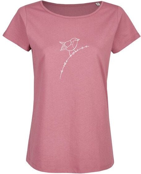 Thumbnail - Brandless Basic Bio T-Shirt (ladies) Nr.2 Rotkehlchen GOTS 155g/m²