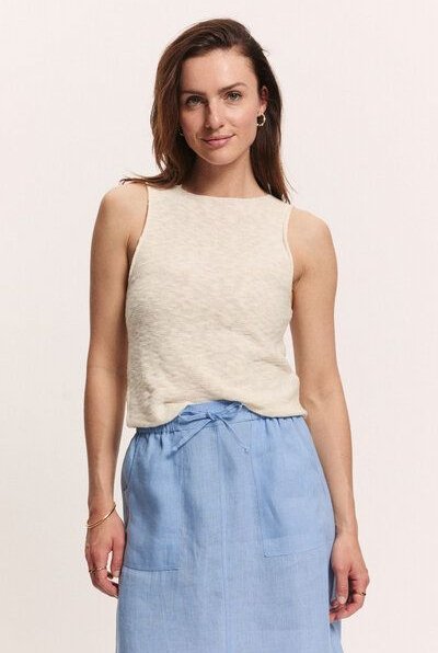 TRANQUILLO Strick-Top Claraa Slub Struktur GOTS (1220002)