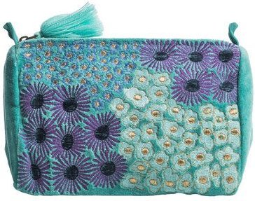 TRANQUILLO Kosmetiktasche / Samttäschchen VELVET BLOSSOMS / VELVET MEADOW (BAG309, BAG310, BAG311, BAG312)