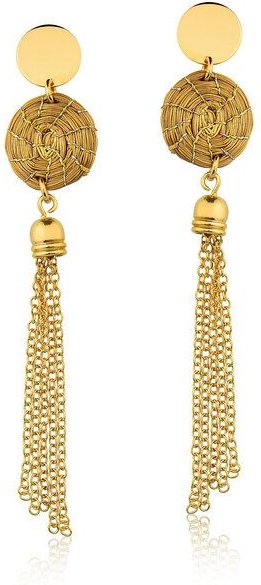 Aline Celi Ohrringe Stefanie Bio aus Golden Grass